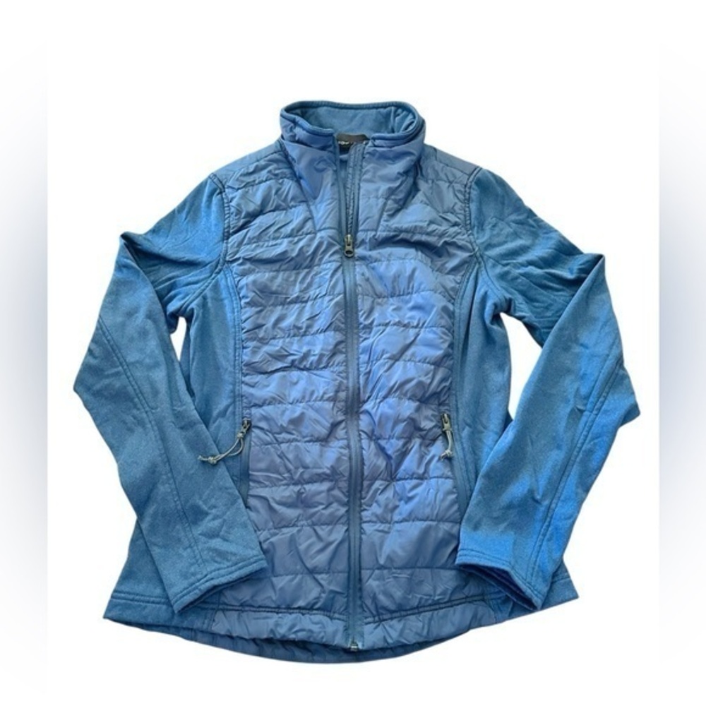 Swiss Tech Full Zip Lightweight Quilted Jacket - Womens Medium 8/10 - Blue